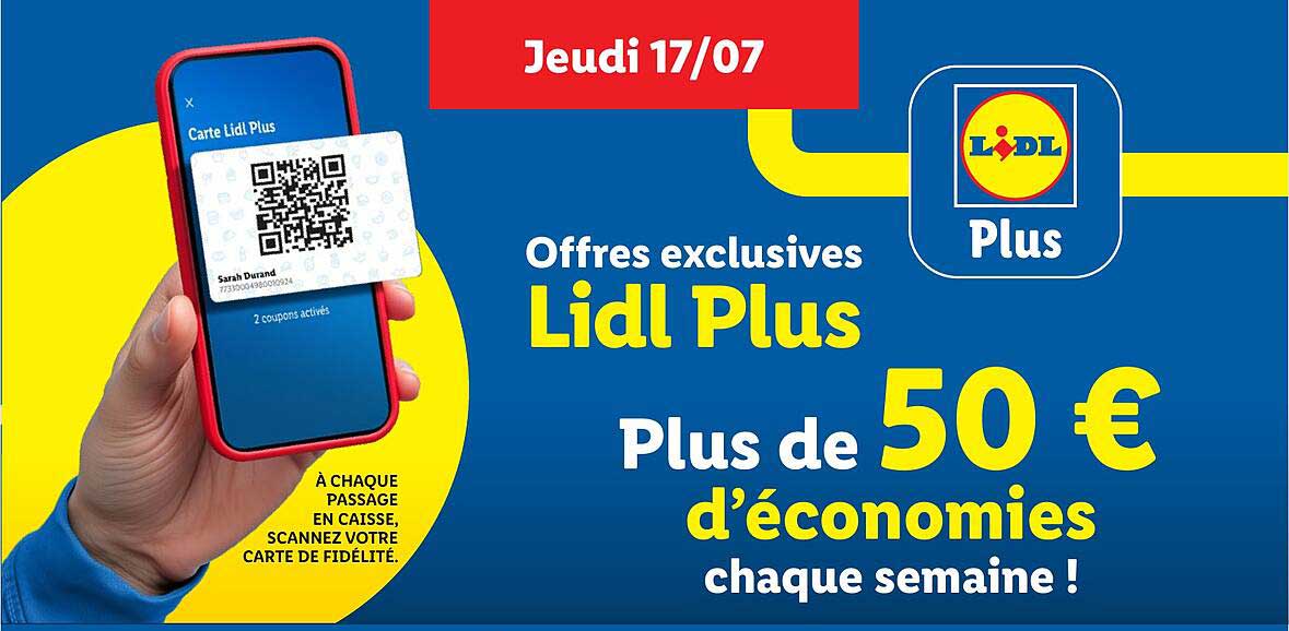 Offres exclusives Lidl Plus