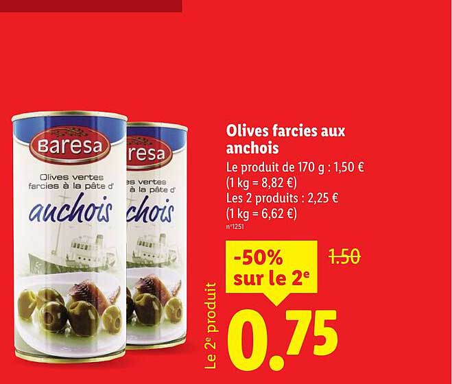 Olives farcies aux anchois