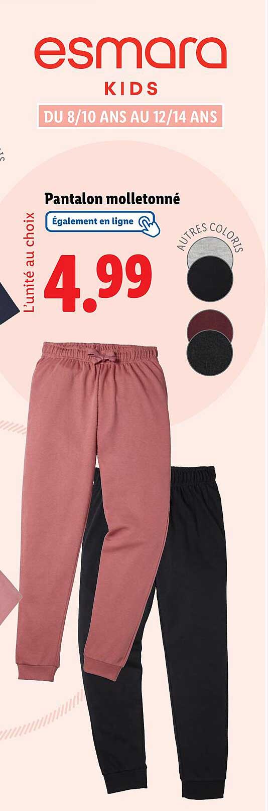 Pantalon molletonné