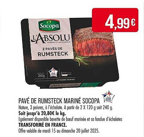 PAVÉ DE RUMSTECK MARINÉ SOCOPA