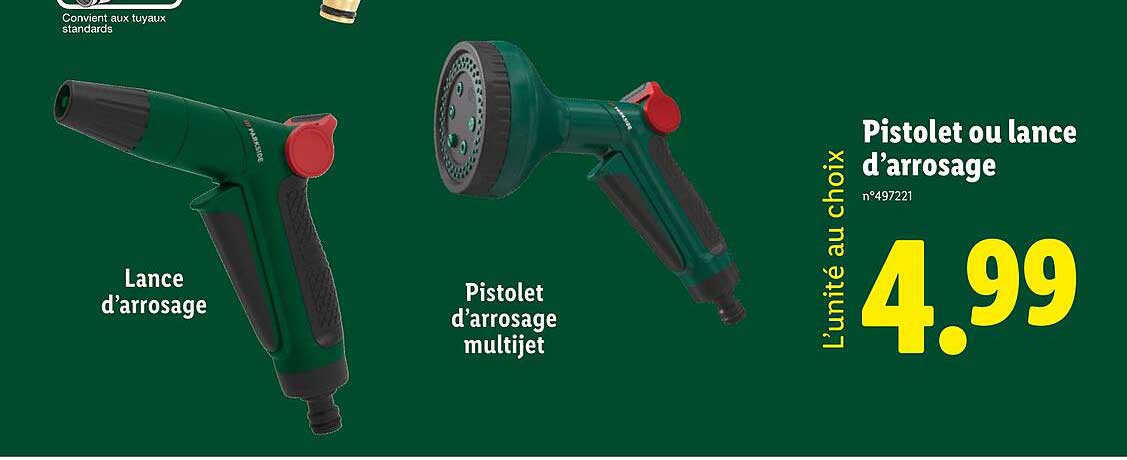 Pistolet ou lance d'arrosage
