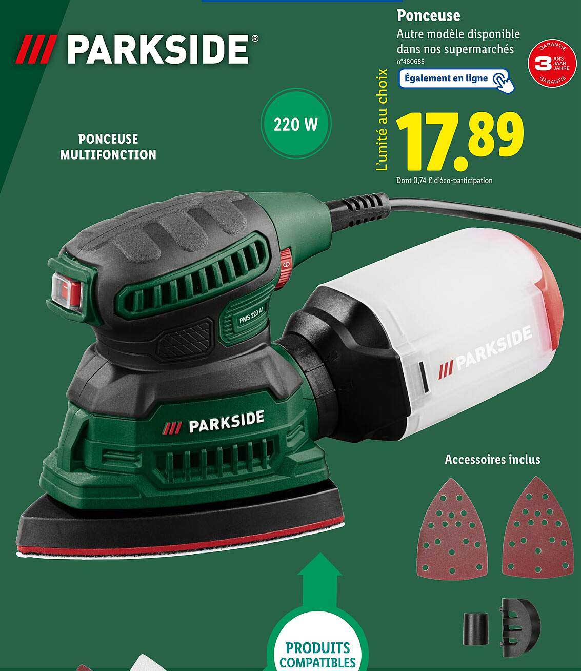 Ponceuse Multifonction PARKSIDE