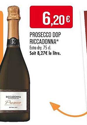 Prosecco DOP Riccadonna* Extra dry 75 cl