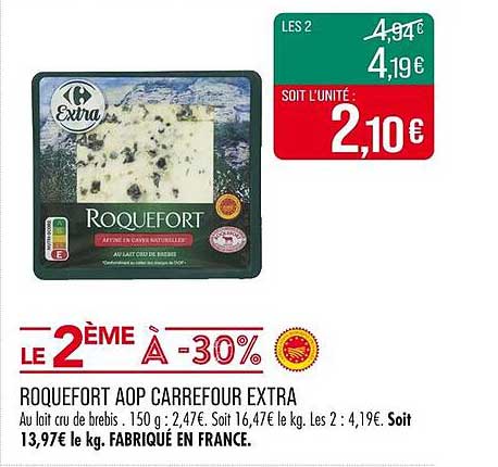 ROQUEFORT AOP CARREFOUR EXTRA