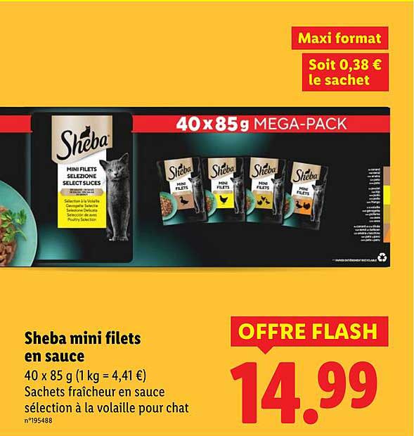 Sheba mini filets en sauce