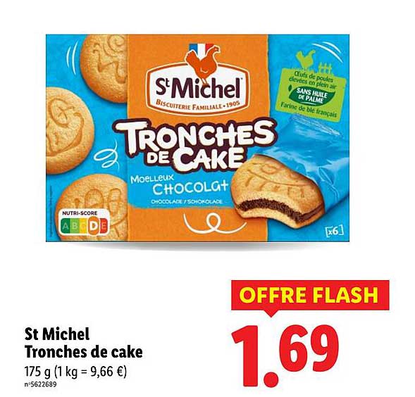 St Michel Tronches de cake