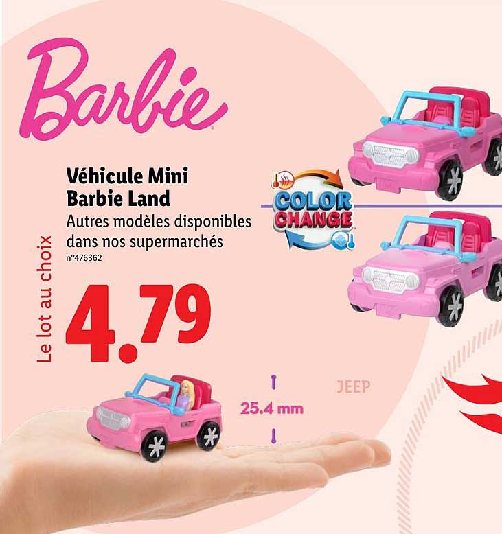 Véhicule Mini Barbie Land