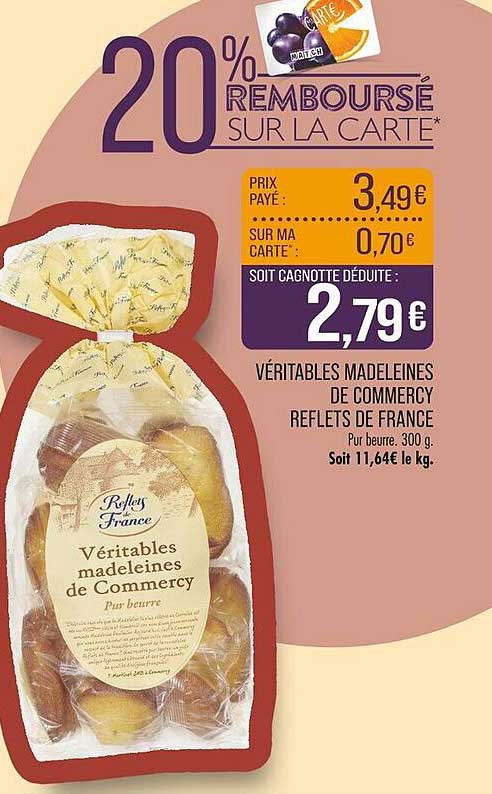 Véritables madeleines de Commercy Reflets de France