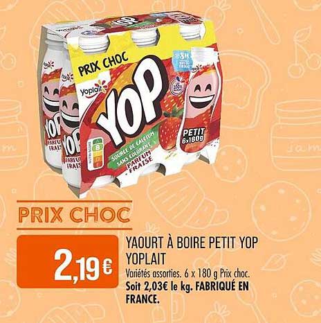 Yaourt à boire Petit Yop Yoplait