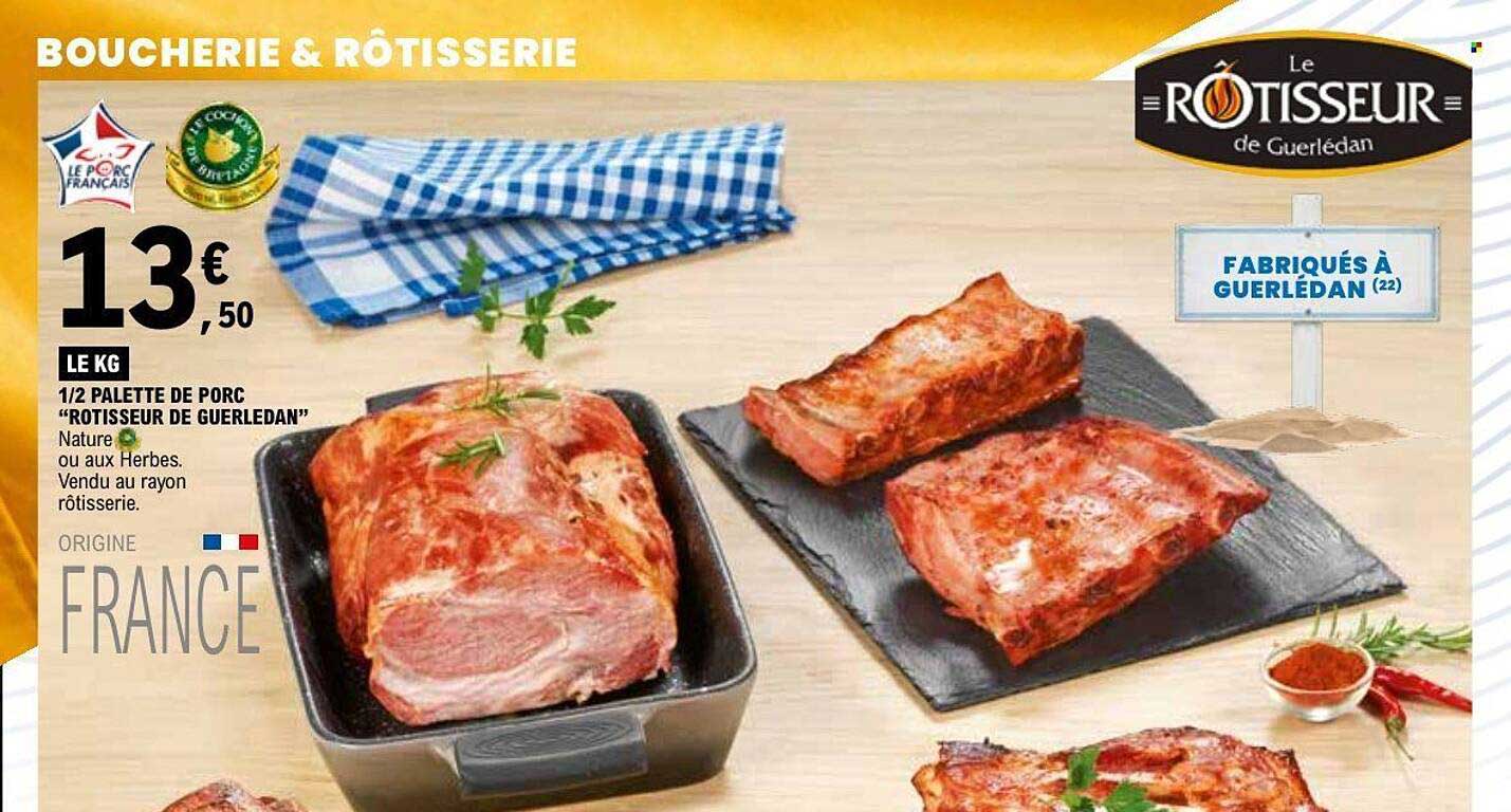 1/2 PALETTE DE PORC "ROTISSEUR DE GUERLEDAN"