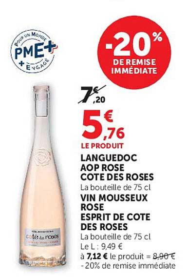 -20% DE REMISE IMMÉDIATE