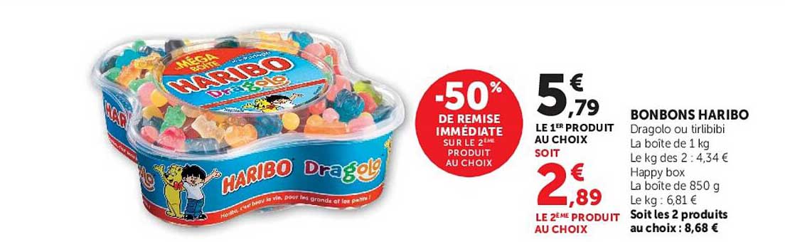 -50% DE REMISE IMMÉDIATE SUR LE 2ÈME PRODUIT AU CHOIX