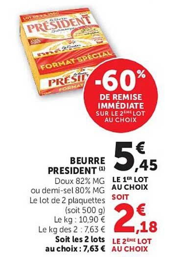 -60% DE REMISE IMMÉDIATE SUR LE 2ème LOT AU CHOIX
