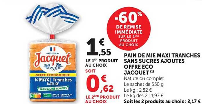 -60% DE REMISE IMMÉDIATE SUR LE 2ÈME PRODUIT AU CHOIX