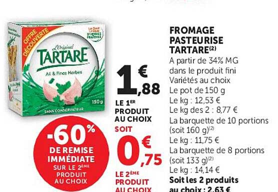 -60% DE REMISE IMMÉDIATE SUR LE 2ÈME PRODUIT AU CHOIX