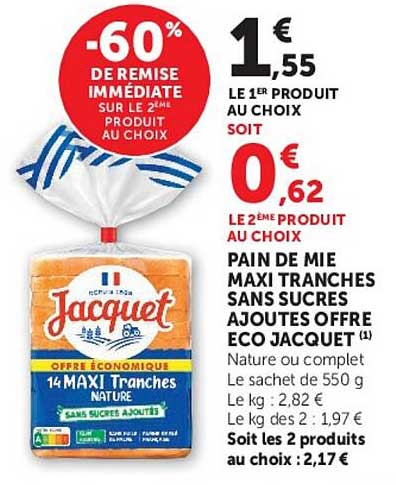 -60% DE REMISE IMMEDIATE SUR LE 2EME PRODUIT AU CHOIX