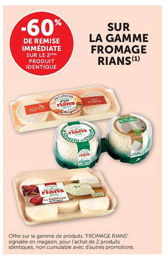 -60% DE REMISE IMMÉDIATE SUR LE 2ÈME PRODUIT IDENTIQUE