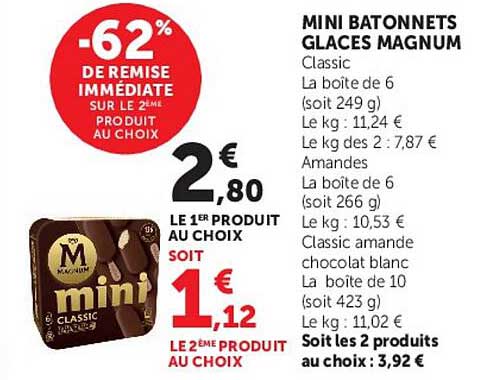 -62% DE REMISE IMMÉDIATE SUR LE 2ÈME PRODUIT AU CHOIX