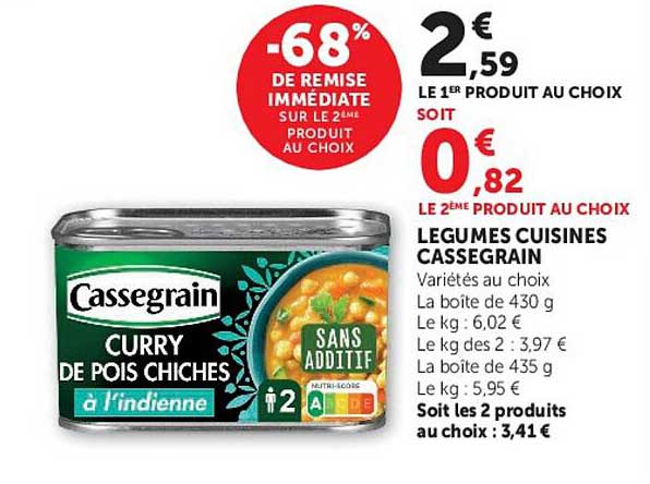 -68% DE REMISE IMMEDIATE SUR LE 2ème PRODUIT AU CHOIX