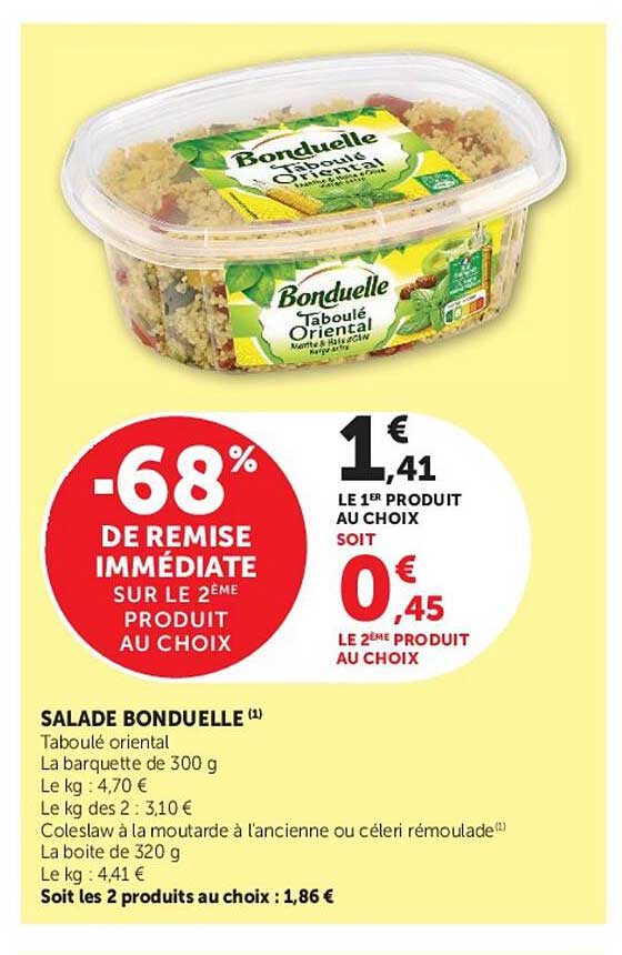 -68% DE REMISE IMMÉDIATE SUR LE 2ÈME PRODUIT AU CHOIX