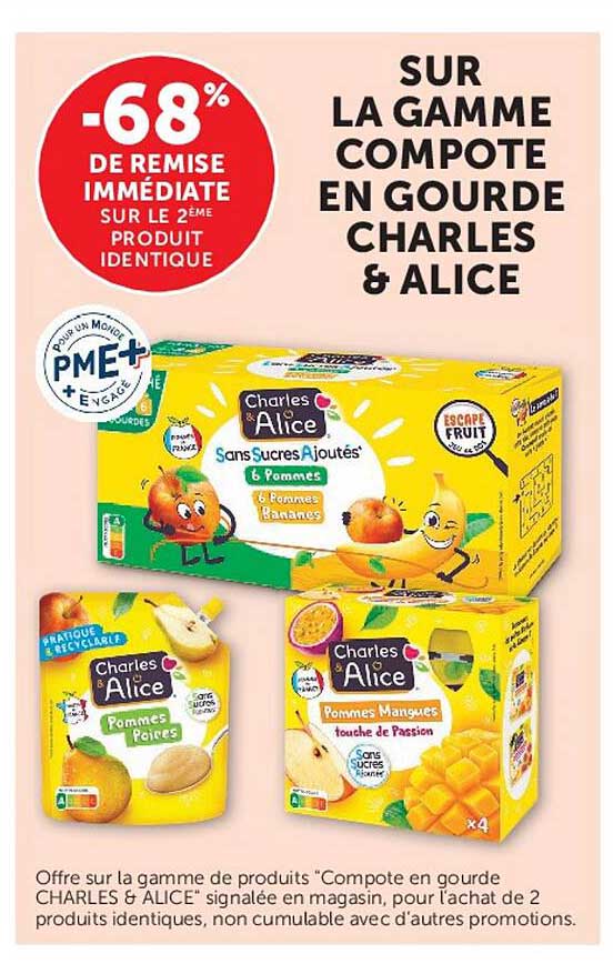 -68% DE REMISE IMMÉDIATE SUR LE 2ÈME PRODUIT IDENTIQUE