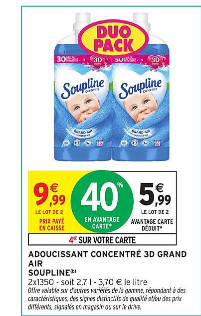 ADOUCISSANT CONCENTRÉ 3D GRAND AIR SOUPLINE