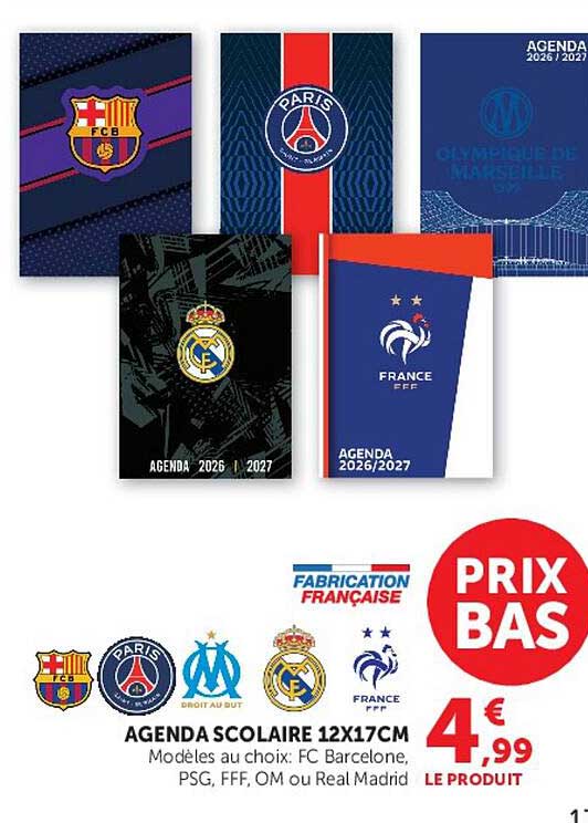 AGENDA SCOLAIRE 12X17CM