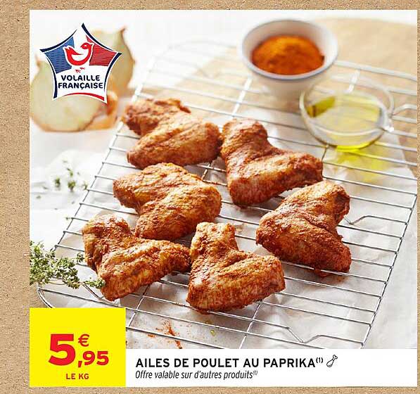 AILES DE POULET AU PAPRIKA