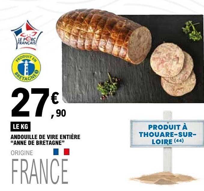 ANDOUILLE DE VIRE ENTIÈRE “ANNE DE BRETAGNE”