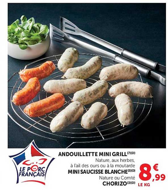 ANDOUILLETTE MINI GRILL MINISAUCISSE BLANCHE