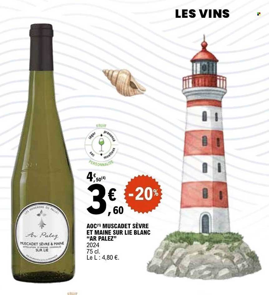 AOC(1) MUSCADET SÈVRE ET MAINE SUR LIE BLANC “AR PALEY”