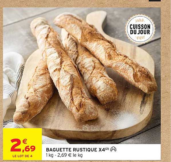BAGUETTE RUSTIQUE X4