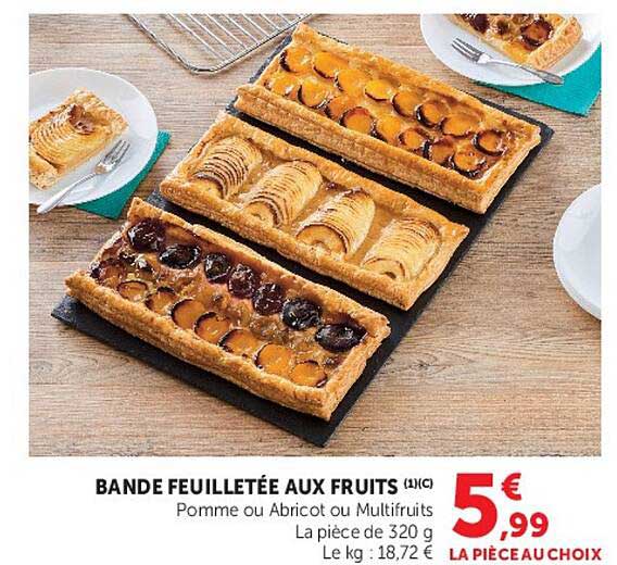 BANDE FEUILLETÉE AUX FRUITS (1)(C)