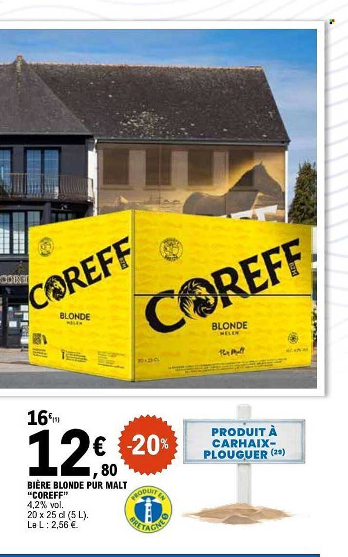 BIÈRE BLONDE PUR MALT “COREFF”