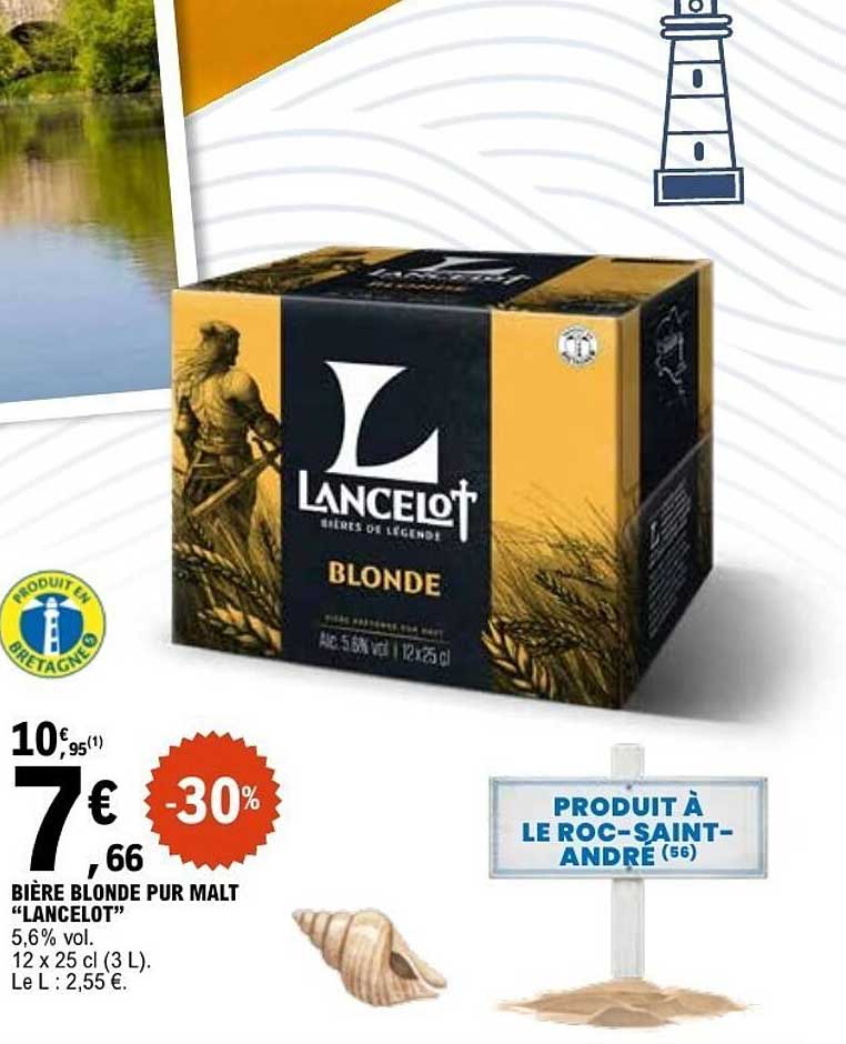 BIÈRE BLONDE PUR MALT "LANCELOT"