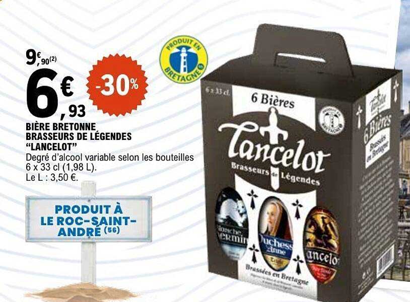 BIÈRE BRETONNE BRASSEURS DE LÉGENDES "LANCELOT"