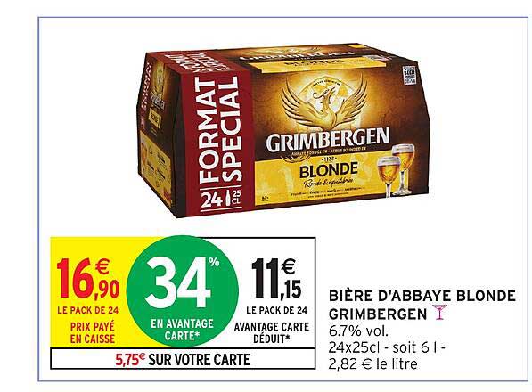 BIÈRE D'ABBAYE BLONDE GRIMBERGEN