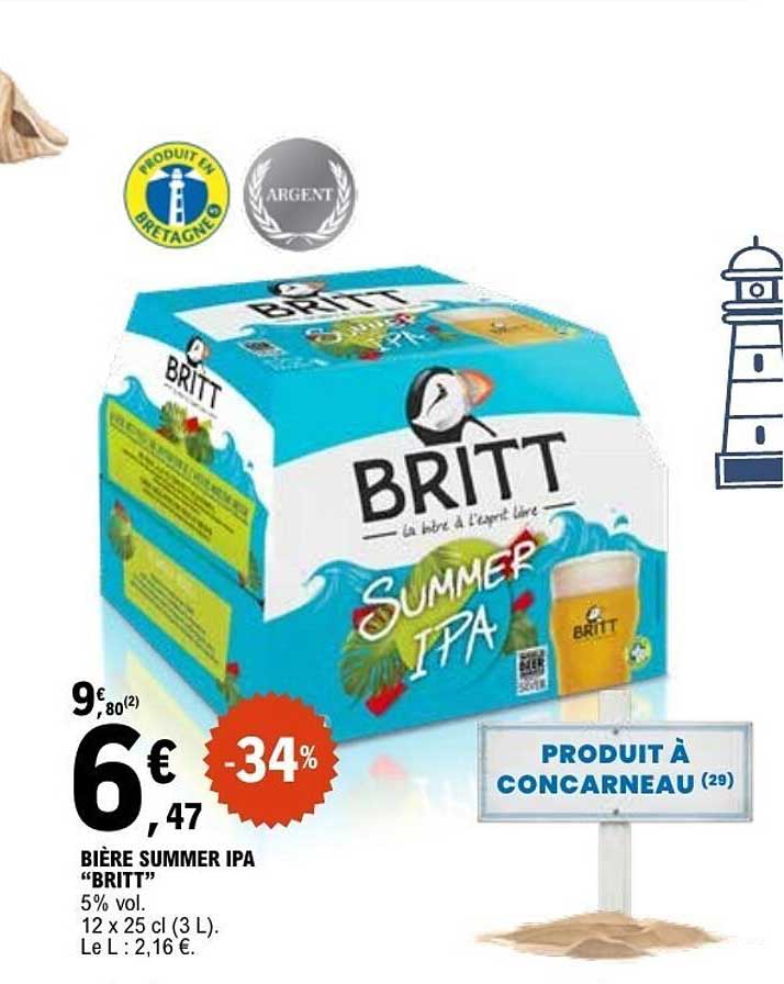 BIÈRE SUMMER IPA “BRITT”
