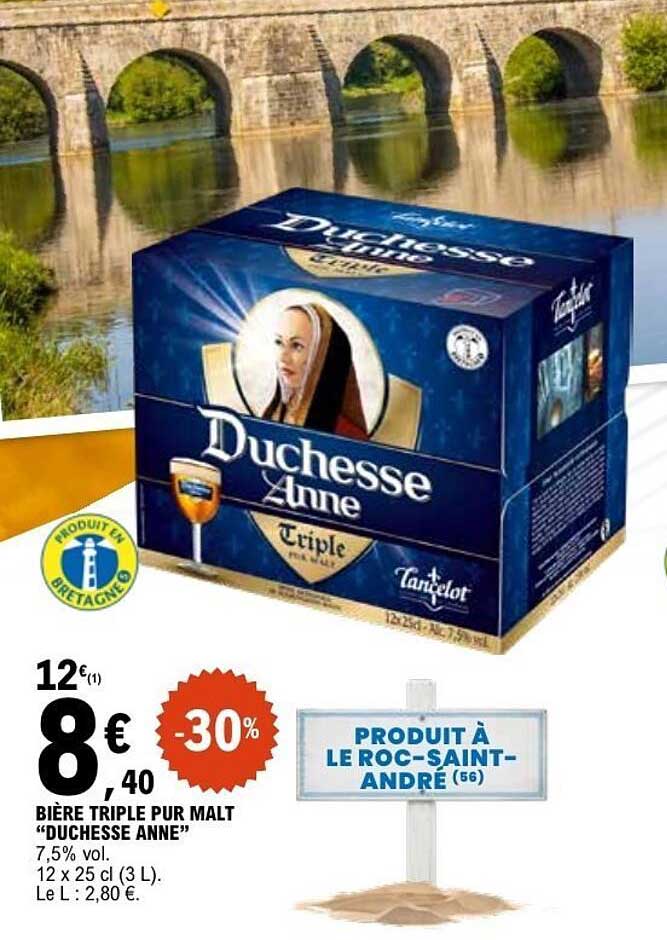 BIÈRE TRIPLE PUR MALT “DUCHESSE ANNE”