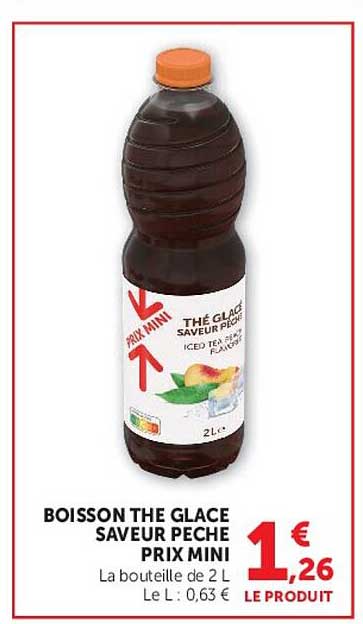 BOISSON THE GLACE SAVEUR PECHE PRIX MINI