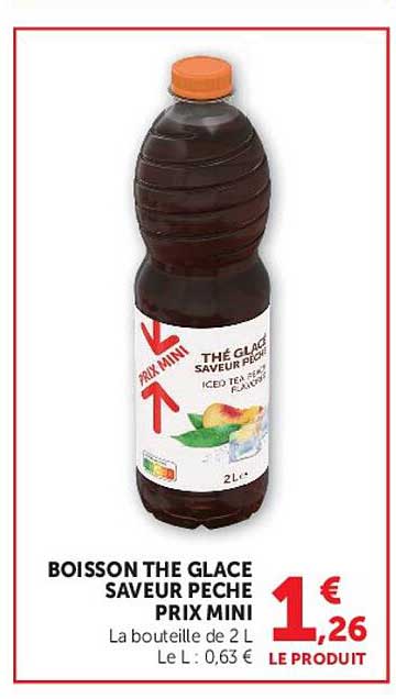BOISSON THE GLACE SAVEUR PECHE PRIX MINI