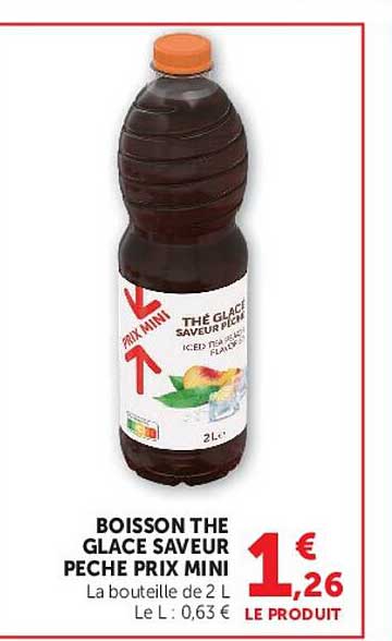 BOISSON THE GLACE SAVEUR PECHE PRIX MINI