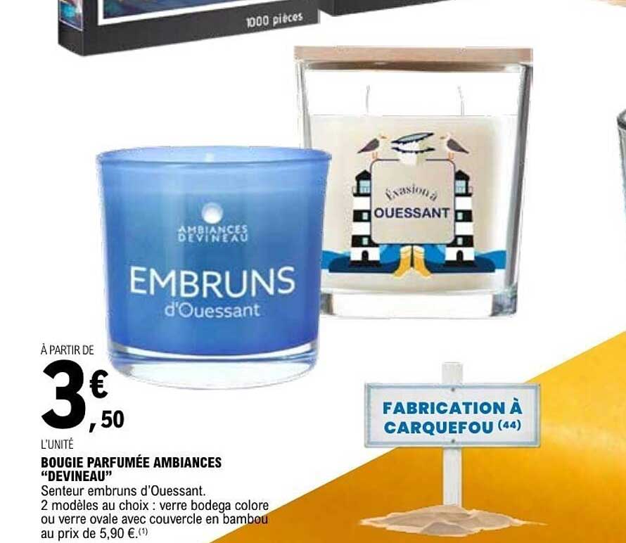 BOUGIE PARFUMÉE AMBIANCES “DEVINEAU”