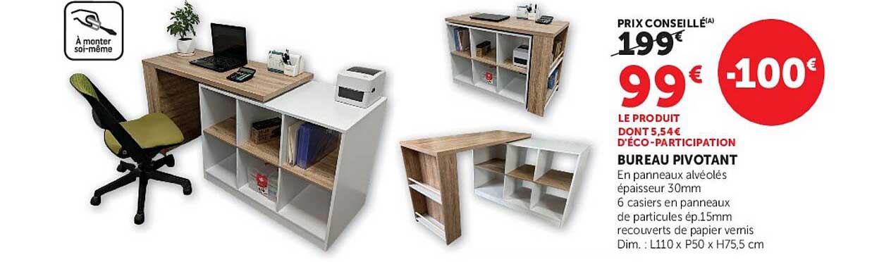 BUREAU PIVOTANT