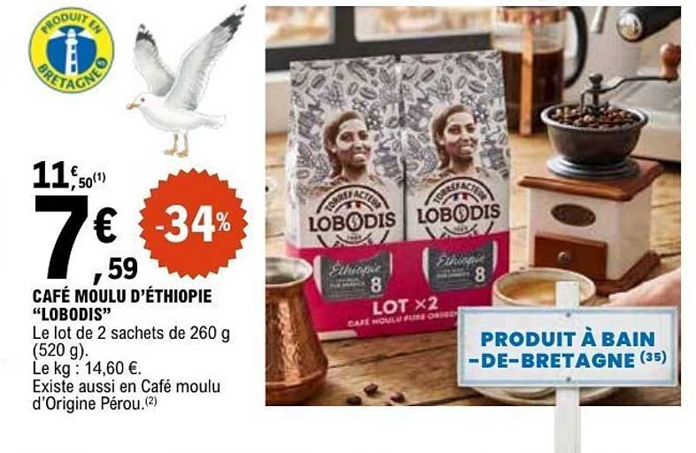 CAFÉ MOULU D’ÉTHIOPIE “LOBODIS”