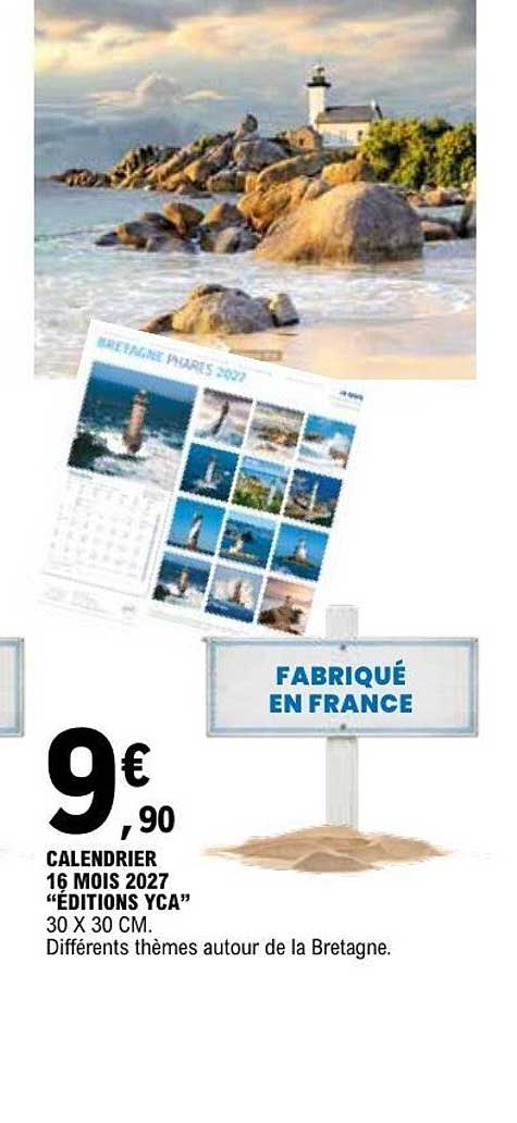 CALENDRIER 16 MOIS 2027 “ÉDITIONS YCA”