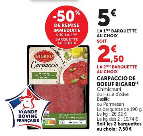 CARPACCIO DE BOEUF BIGARD