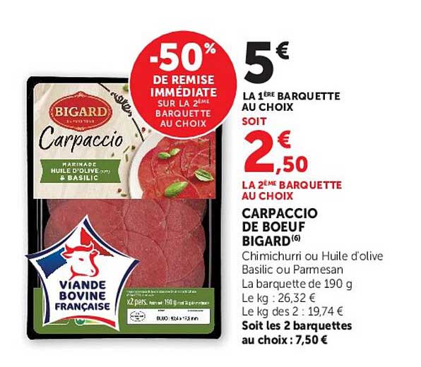 CARPACCIO DE BOEUF BIGARD