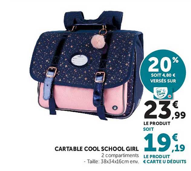 CARTABLE COOL SCHOOL GIRL