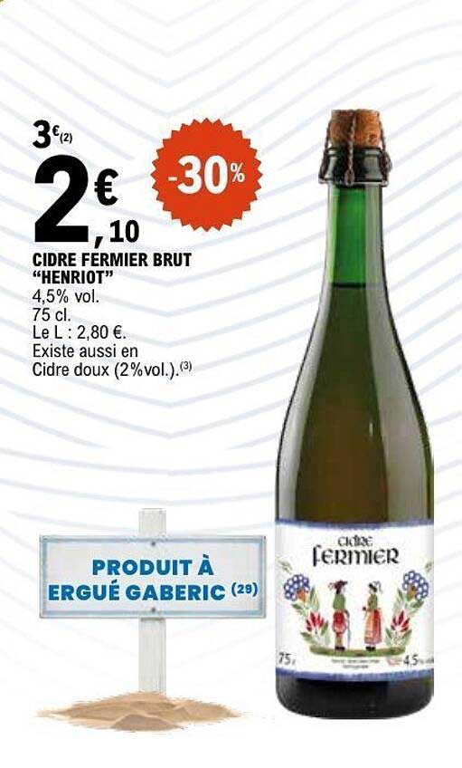 CIDRE FERMIER BRUT "HENRIOT"